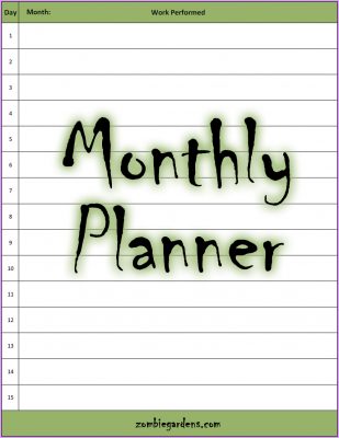 Download Monthly Planner